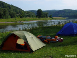 Auf dem Wasserwanderrastplatz